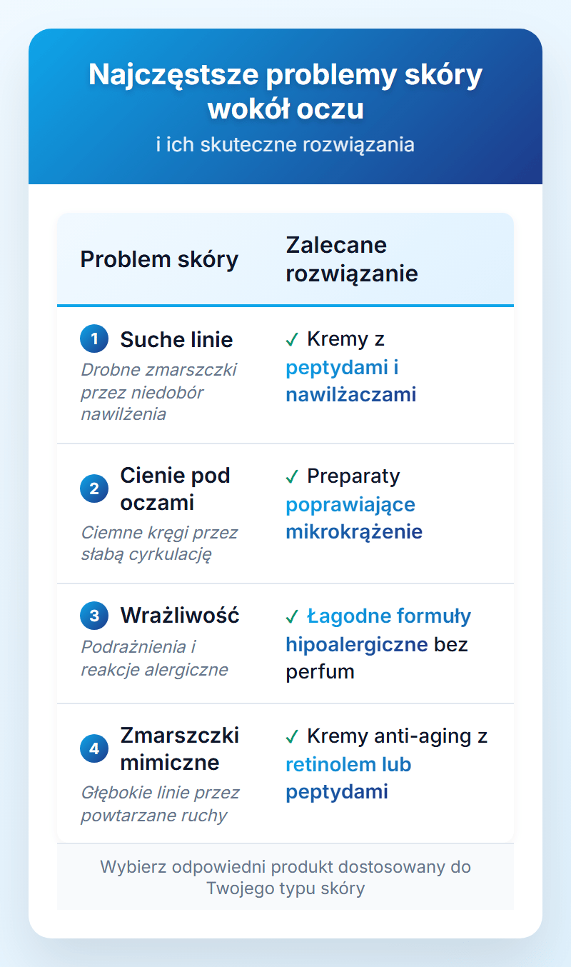 Najczęstsze problemy skóry wokół oczu i ich skuteczne rozwiązania