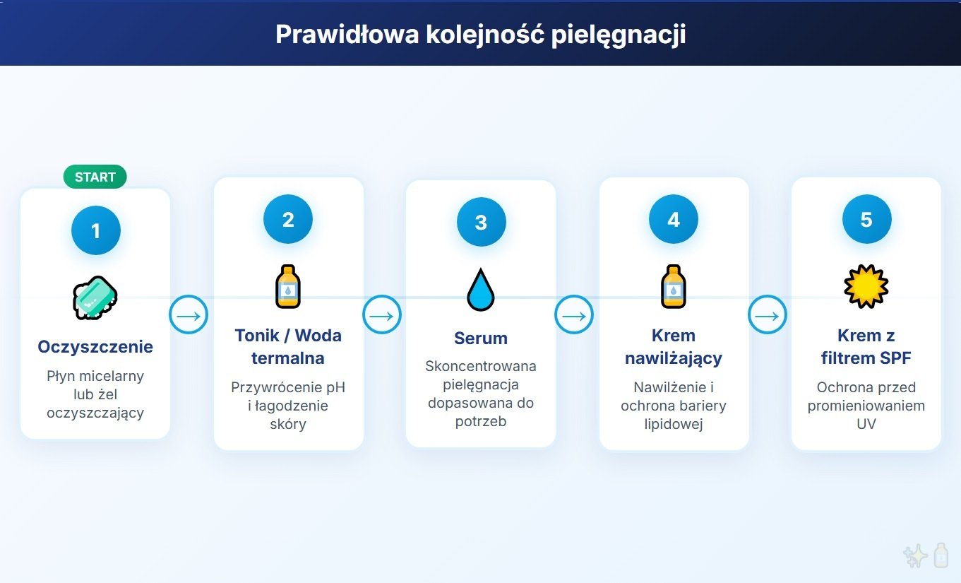 Prawidłowa kolejność pielęgnacji