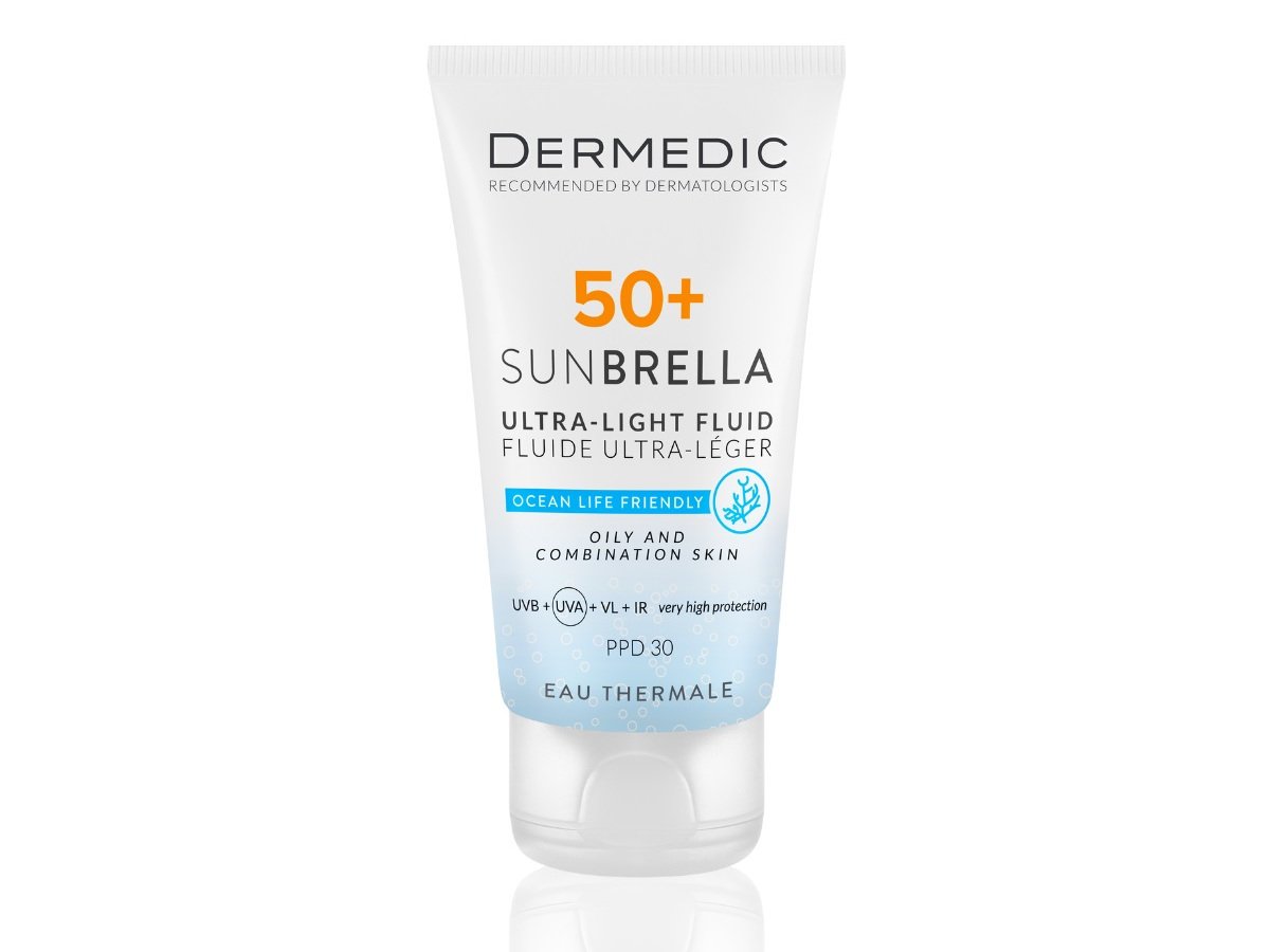 SUNBRELLA Ultralekki krem ochronny SPF50+ dla skóry tłustej i mieszanej