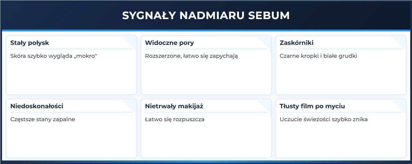 Sygnały nadmiaru sebum