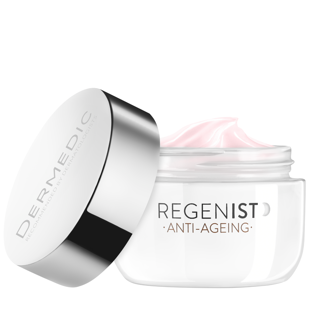 A clear jar labeled 